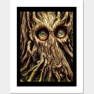 Oak Tree Eyes Posters and Art